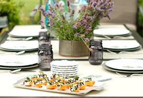 20-Minute Summer Dinner Party Cleaing with Apricot Ricotta Honey Basil Bites