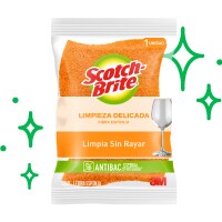 Product shot Fibra Esponja Cero Rayas Scotch-Brite.
