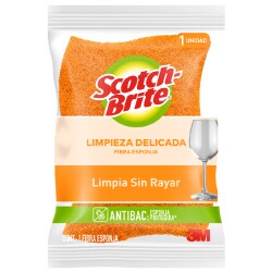 Product shot Fibra Esponja Cero Rayas Scotch-Brite.
