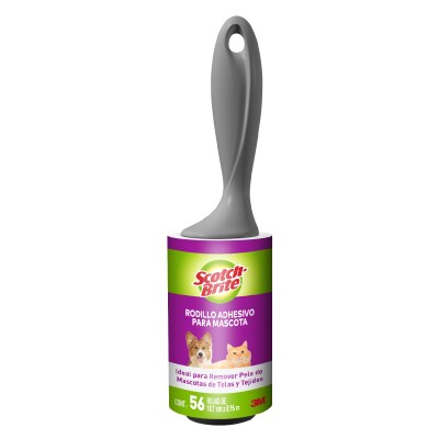 Packshot de Rodillo Adhesivo Lint Roller Scotch-Brite®, que remueve pelos de mascota y pelusas.
